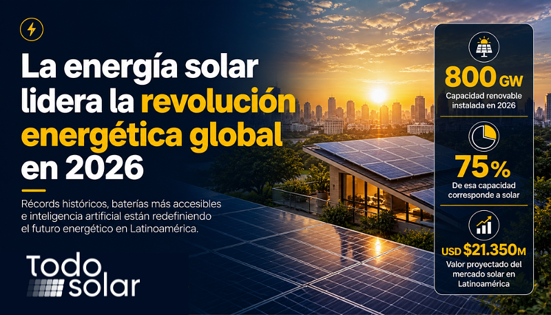 La energía solar lidera la revolución energética global